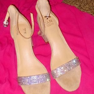 Tan sparkle Madden NYC heel